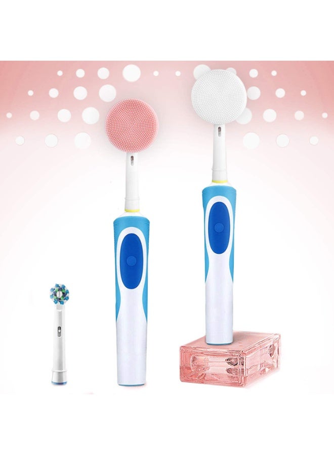 Generic Replacement Silicone Facial Cleansing Brush Head – Waterproof Face Brush Compatible with Electric Toothbrush Bases – Deep Pore Cleaning & Gentle Massage for All Skin Types  - Image 4