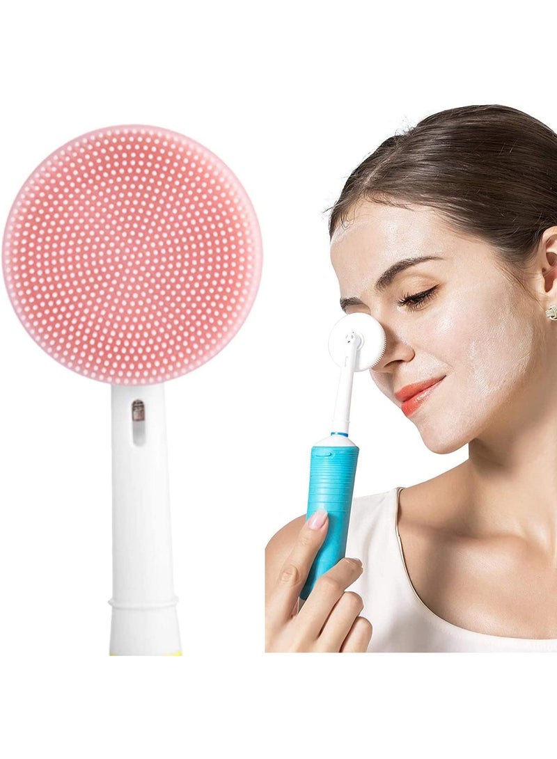 Generic Replacement Silicone Facial Cleansing Brush Head – Waterproof Face Brush Compatible with Electric Toothbrush Bases – Deep Pore Cleaning & Gentle Massage for All Skin Types  - Image 1