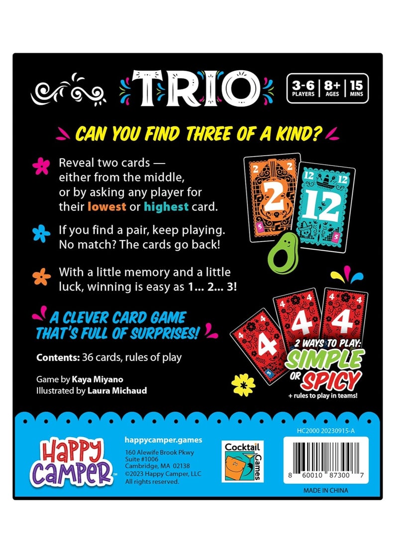 RedMapleTEK Hottest New Family Card Game Trio Card Game in Assorted Colors  - Image 4