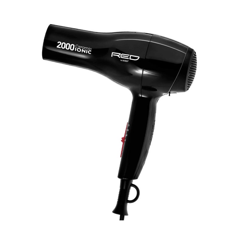 Red by Kiss Red by Kiss 2000 Ceramic Ionic Hair Blow Dryer 2 Bonus Detangler Pik included Professional 3 Setting Heat Speed - Image 3