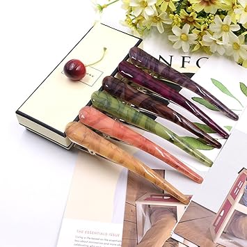 Frcolor Teeth Bows Hair Clips Classic Hair Grip Concorde Clips Hairpins Chic Styling Claw Hair Barrettes 6Pcs - Image 3