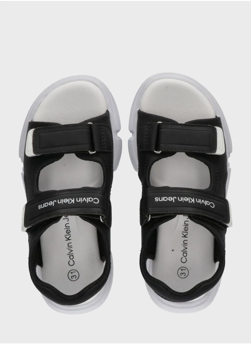 Calvin Klein Jeans Kids Velcro Sandals