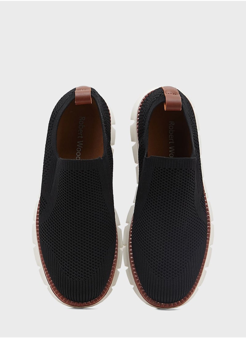 Robert Wood - Knitted Hybrid Casual Slip Ons - Image 1
