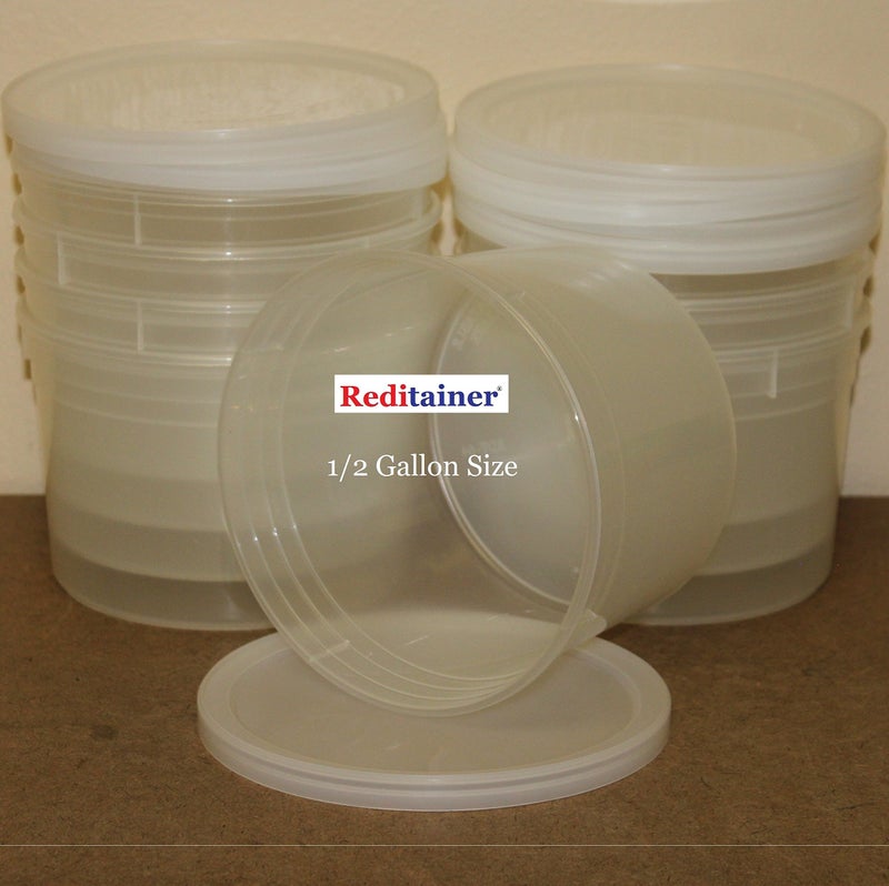 Reditainer Deli Food Storage Containers with Lid  64-Ounce  8-Pack - Image 1