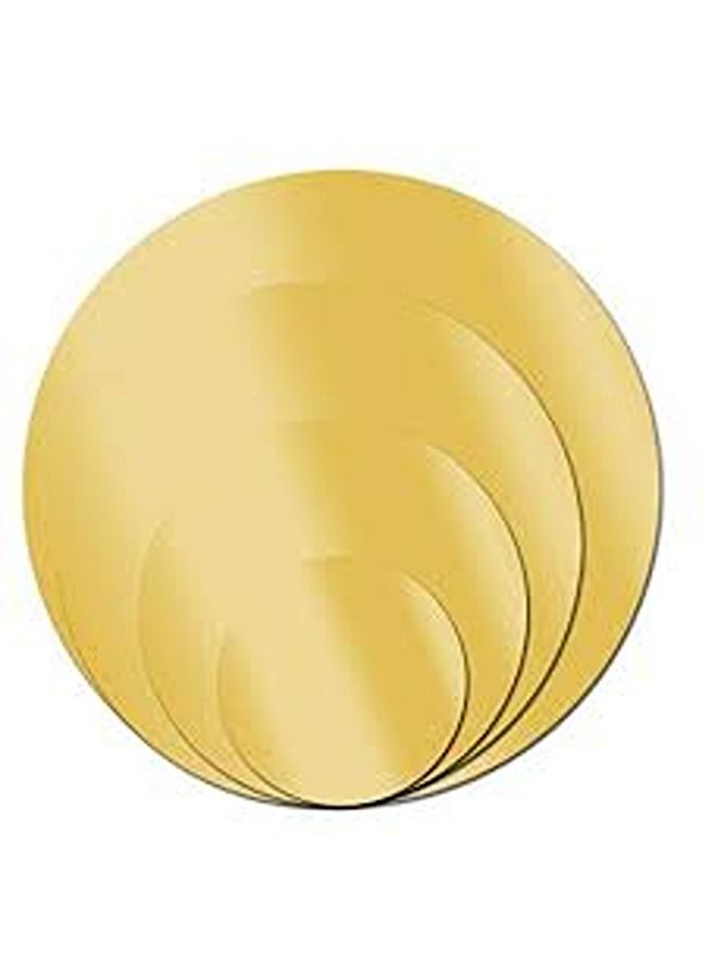 LAMSIT IBDAA Acrylic Circles 3mm Thick 16-Pack (8 Inch, Golden Mirror) - Image 1