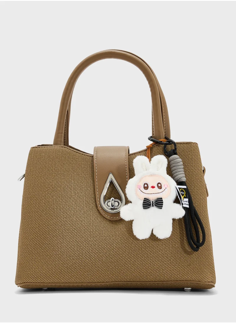 جينجر Mini Labubu Bag Charm