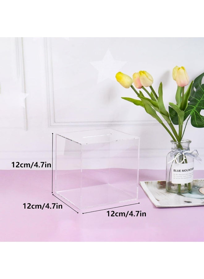 TPGP Clear Piggy Bank for Adults, Acrylic Piggy Bank Square Money Box Break to Open Piggy Bank Money Saving Box Smash Money Box 12 x 12 x 12cm - Image 2