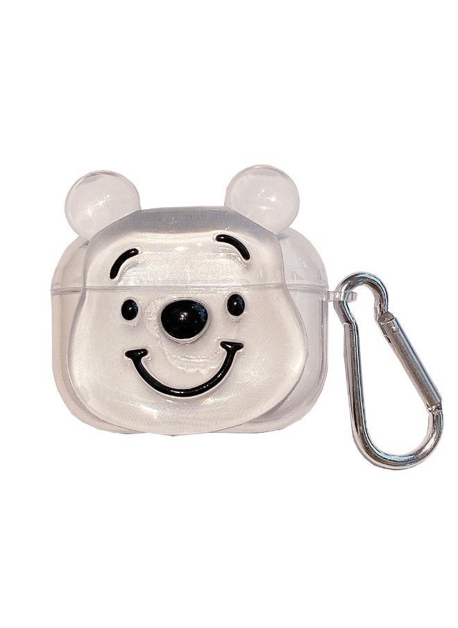 Generic - Airpods Pro 2 Case Cover 2022, Airpods Pro2 Protective Case with Keychain, Soft TPU Winnie the Pooh Bear Case for Apple AirPods Pro2 2022 - Image 1