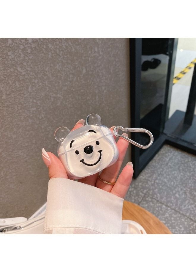 Generic - Airpods Pro 2 Case Cover 2022, Airpods Pro2 Protective Case with Keychain, Soft TPU Winnie the Pooh Bear Case for Apple AirPods Pro2 2022 - Image 1