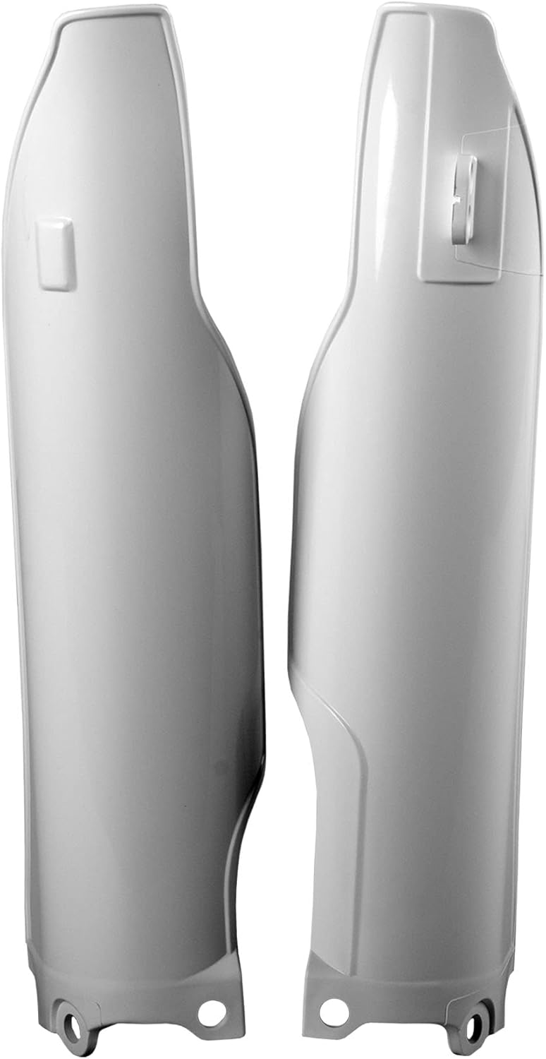 Polisport KXF450 Fork Guards - White - Fits Kawasaki KX250F 2006-2008
