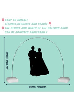 XiuWoo Balloon Arch Kit Adjustable Balloon Arch Stand with Water Fillable Bases Ballon Arch Holder Kit for Wedding Birthday Party Decorations  - Image 3