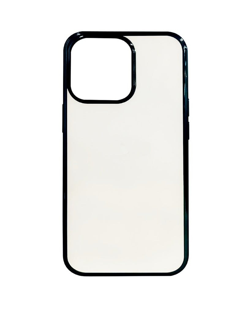 Digi Core حافظة آيفون 15 برو ماكس شفافة كريستالية لهاتف آيفون 15 برو ماكس مع حافة سوداء 6.7 بوصة مضادة للأصفرار العسكري للحماية من السقوط حافظة هاتف واقية مضادة للصدمات 6.7 بوصة لهاتف آيفون 15 برو ماكس