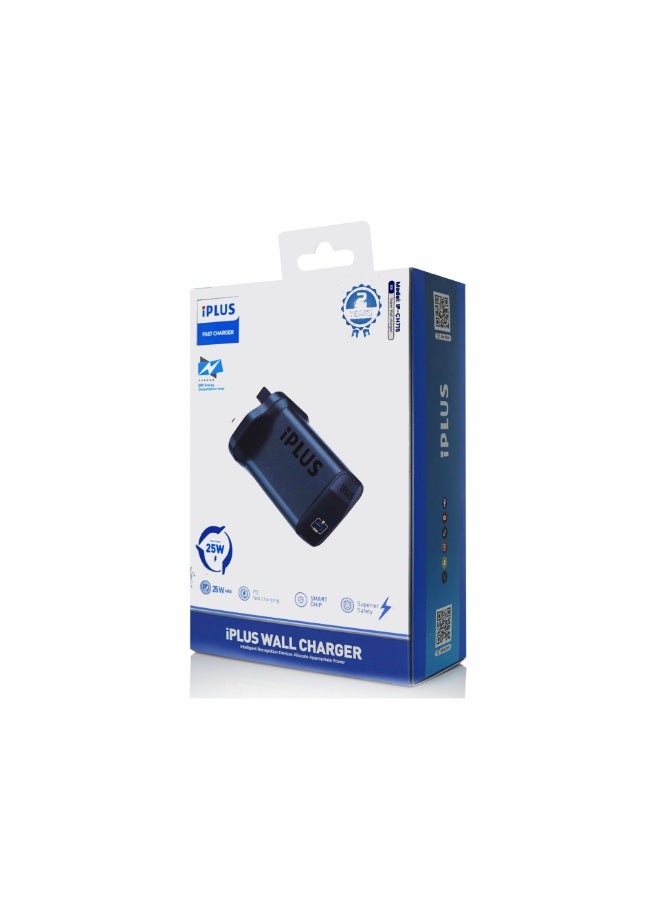 آي بلس شاحن حائط سريع iPLUS iP-CH715 بقوة 25 واط - تقنية الشحن الذكي وتقنية الشحن السريع PD - Image 2
