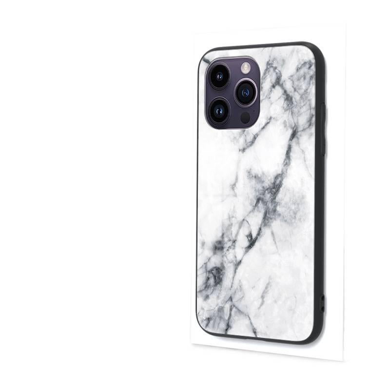 MS غطاء واقي بTPU+Glass لـ iPhone 17 / 17 Air / 17 Pro / 17 Pro Max مع حماية من السقوط ومقاوم لبصمات الأصابع مع مقاوم للصدمات مع سطح مرآة مع نمط رخام باللون أسود مع مرآة من مادة TPU. - Image 4