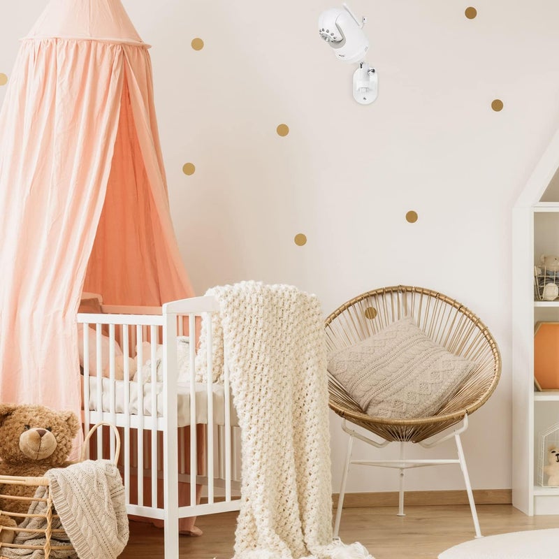 wochel Adjustable Baby Monitor Wall Mount for Infant Optics DXR8 and DXR8 Pro Baby Monitor Perfect View Angle and Easy Installation Without Drilling - Image 5