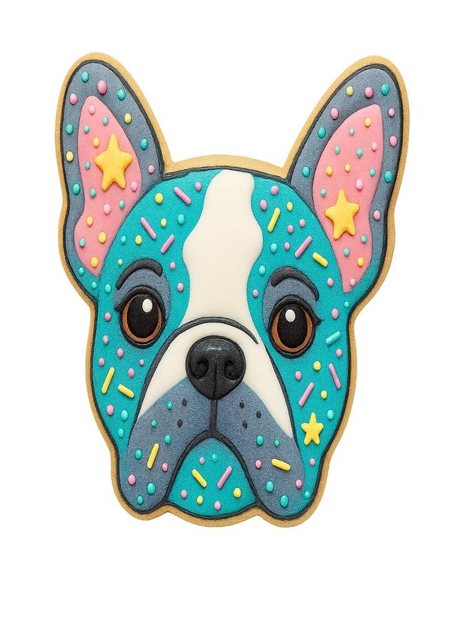Mighty Gadget Adorable French Bulldog Face Cookie Cutter - 4 x 3.89 inch, Perfect for Dog-Themed Treats (Random Color) - Image 3