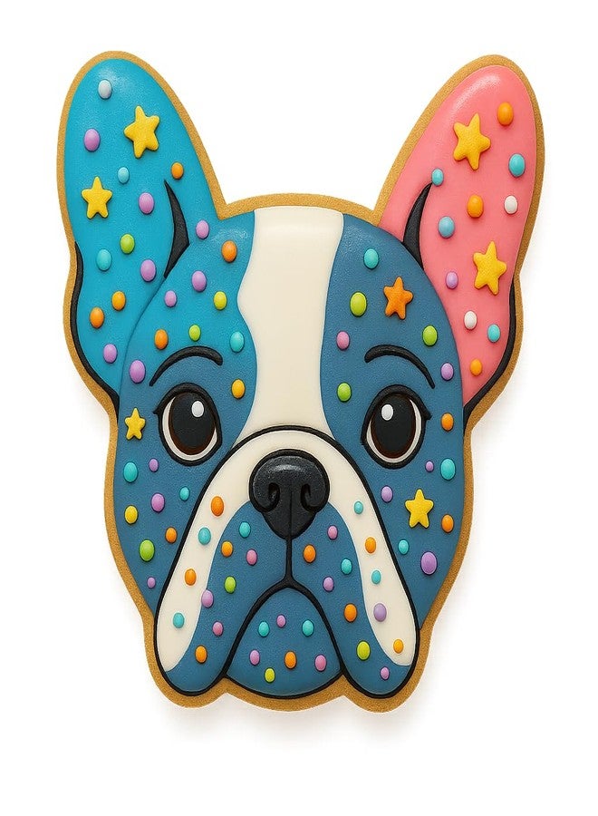 Mighty Gadget Adorable French Bulldog Face Cookie Cutter - 4 x 3.89 inch, Perfect for Dog-Themed Treats (Random Color) - Image 5