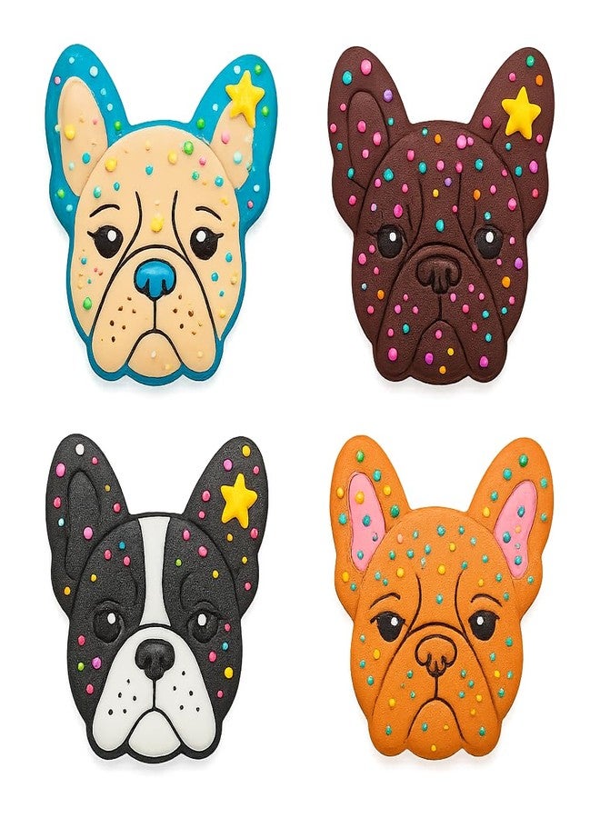 Mighty Gadget Adorable French Bulldog Face Cookie Cutter - 4 x 3.89 inch, Perfect for Dog-Themed Treats (Random Color) - Image 4