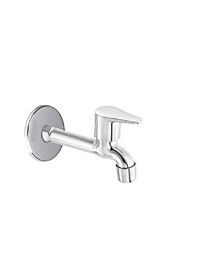 Jagger Fusion Stainless Steel Long Body taps for Bathroom and Kitchen taps with Chrome Finish and Quarter Turn Fitting (Wall Flange and Teflon Tape) Set of 1 - Image 1