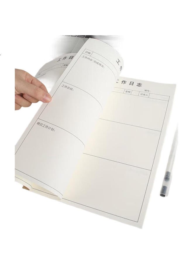 Tango A4 Work Diary Notebook Office Record Book, Thickened Kraft Paper Cover, Engineering Plan Diary, To-Do List, 50 Sheets, 5-Pack - Image 2