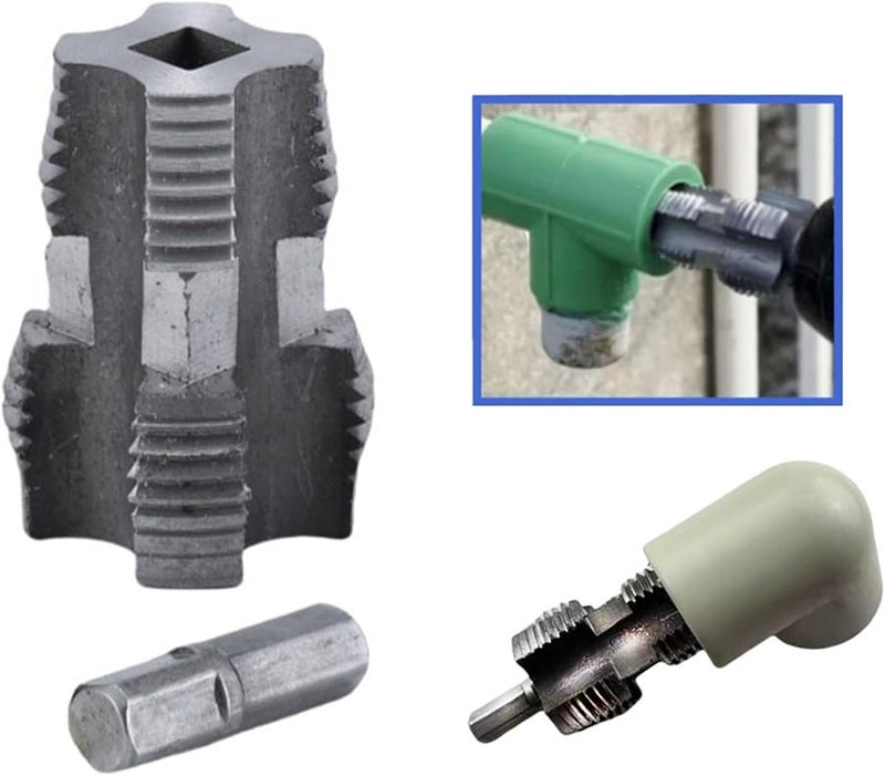 1 2 بوصة 3 4 بوصة أنابيب PVC صنبور فولاذي قاطع الخيوط لأنابيب المياه فاتح الخيوط الداخلية - Image 3