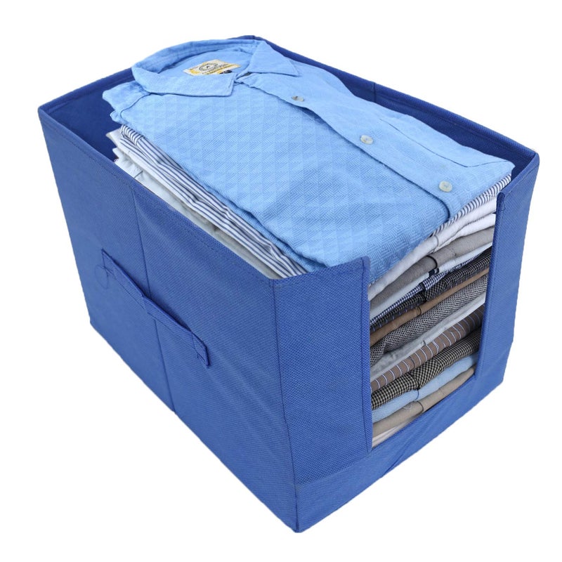 Kuber Industries 2 Piece Non Woven Shirt Stacker Wardrobe Organizer - Image 2