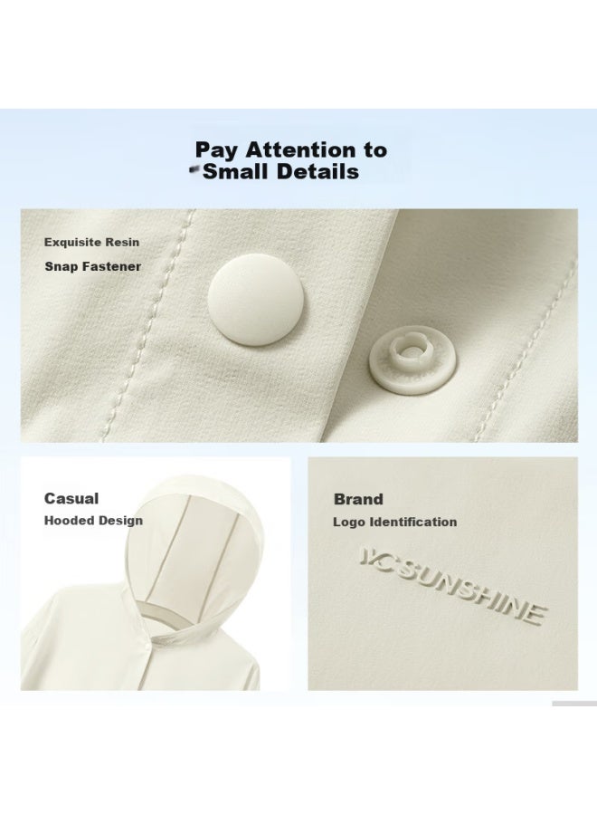 Vvc Cheng Yi Same Style Sun Protection Shirt Women'S Shirt Summer Uv Protection Loose Casual All-Match Hooded Jacket Obsidian Black L - Image 5