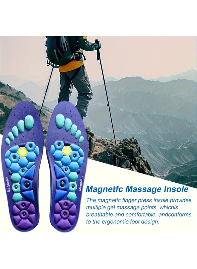 Magnetic Massage Insoles Size S EU 35 39 For Arch Support Improved Circulation Plantar Fasciitis Flat Feet Fallen Arches Non Slip EVA Shoe Inserts Men Women Compatible Sneakers Boots - Image 5