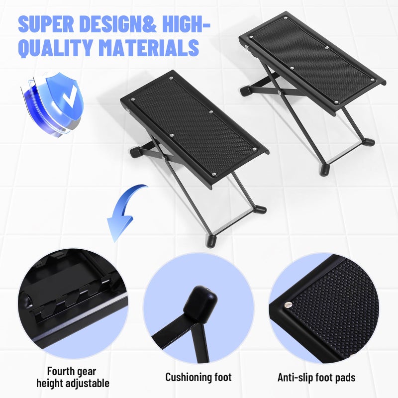 Jfnoraiva Foldable Toilet Stool - Portable Travel Poop Stool For Toilet  7"" And 9"" Adjustable Heights  Improve Bathroom Posture And Comfort - Image 4