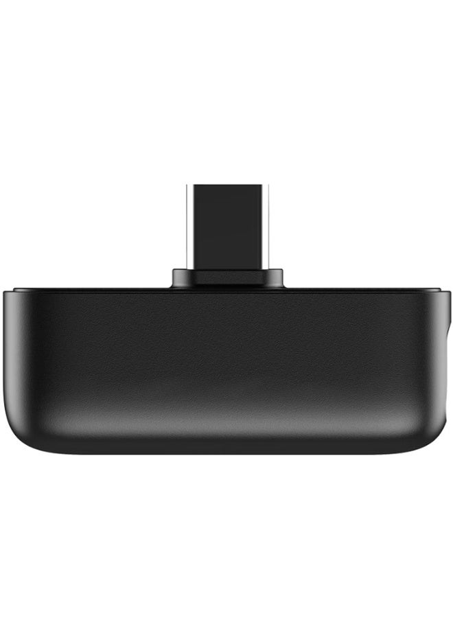 Porodo Blue ClipMic Pro Wireless Microphone with Advanced Noise Cancellation, Smart Plug & Play Audio, Omnidirectional, Long-Distance Transmission, Instant Auto-Pairing, Universal Device Compatibility - Black - Image 5