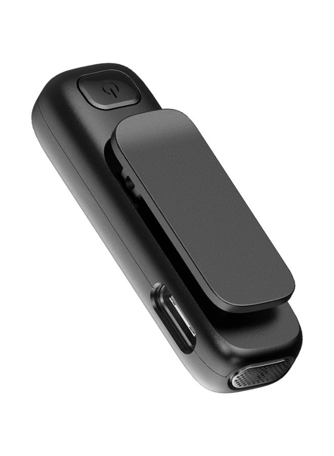 Porodo Blue ClipMic Pro Wireless Microphone with Advanced Noise Cancellation, Smart Plug & Play Audio, Omnidirectional, Long-Distance Transmission, Instant Auto-Pairing, Universal Device Compatibility - Black - Image 3