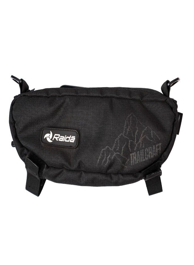 Raida Trailcraft Handlebar Bag - Compact, Rugged 600D Cordura® with YKK Zippers, Universal Handlebar Mount, Sling Convertible. Perfect for Daily Rides & Trail Adventures. - Image 3