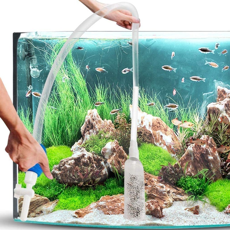 colourful - Aquarium Gravel Cleaning Syphon Fish Tank Water Siphon Pump Water Changer Tool (Gravel Cleaner, Tap Model Syphon Pump) - Image 3