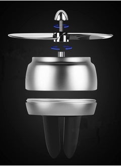 KASTWAVE Car Air Fresheners Vent Clip Essential Oil Car Fragrance Diffuser Vent Clip Car Decoration Car Purifier Air Force I Spin Propeller Gift Silver  - Image 3