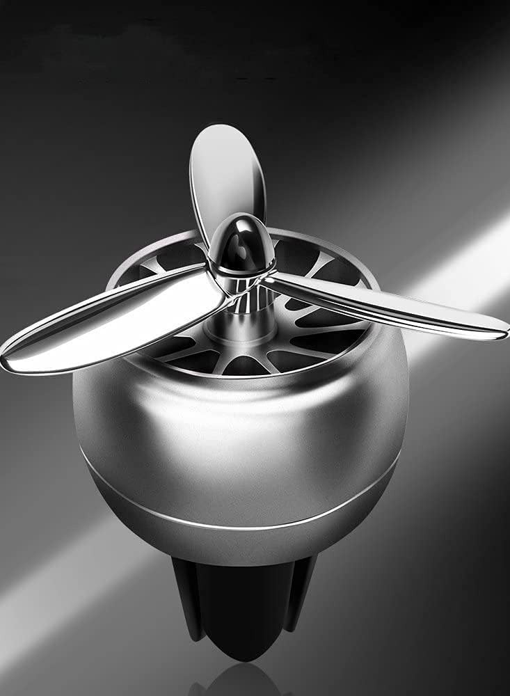 KASTWAVE Car Air Fresheners Vent Clip Essential Oil Car Fragrance Diffuser Vent Clip Car Decoration Car Purifier Air Force I Spin Propeller Gift Silver - Image 4