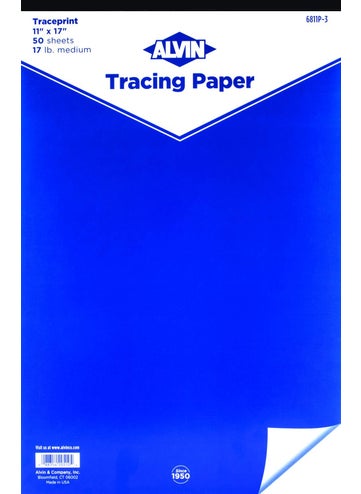 Alvin Tracing Paper 50Sheet Pad 11 x 17 6811P3 - pzsku/Z7D4E6F4482BA48385ED9Z/45/1747233446/60255cdf-3416-4bcf-b398-77f5f07f8e02