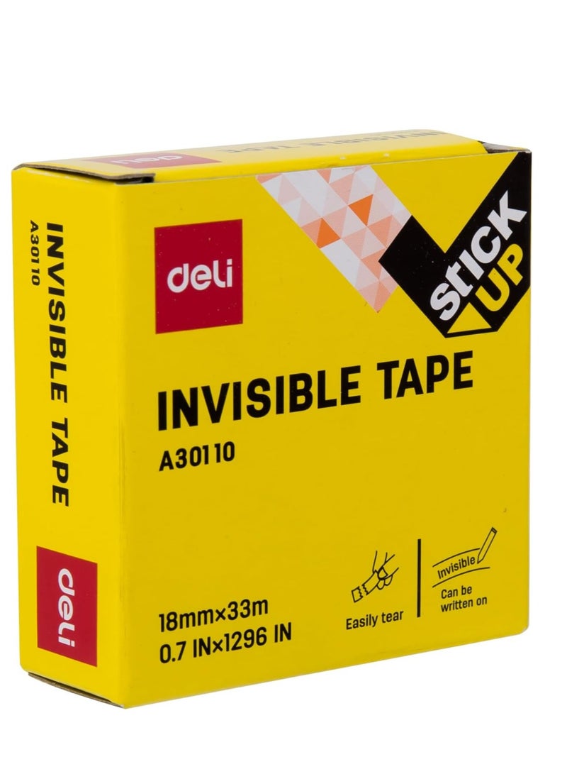 Deli Pack Of 6 Invisible Tape Clear  - Image 3