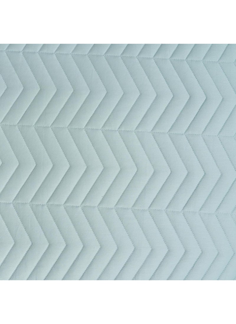 maspar maspar Colorart Penelope Misty Aqua Quilted Double Quilt  - Image 4