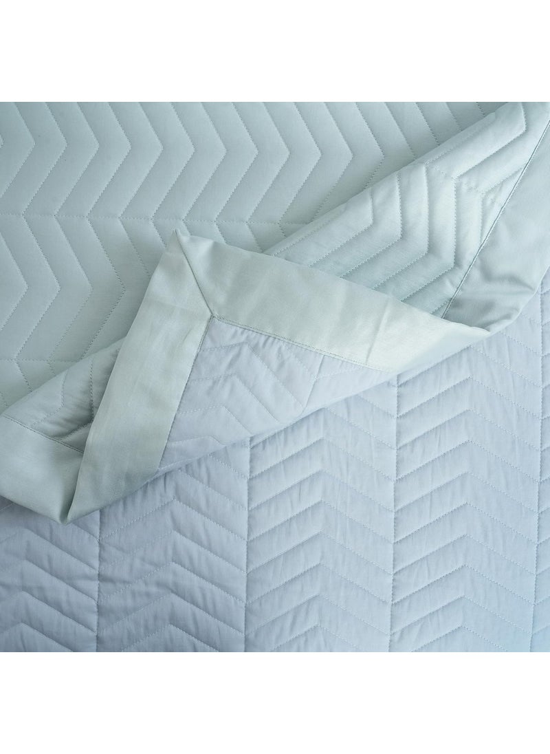 maspar maspar Colorart Penelope Misty Aqua Quilted Double Quilt  - Image 5