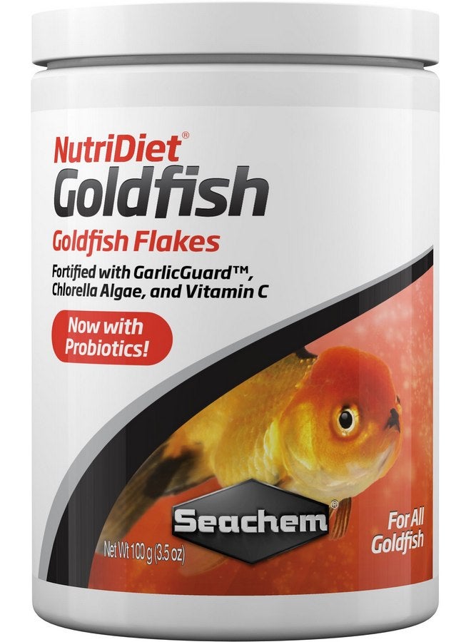 Seachem NutriDiet Goldfish Fish Flakes - Probiotic Formula with GarlicGuard 100g