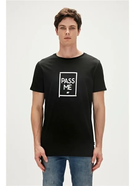 Bad Bear PASS ME T-SHIRT BLACK Men's T-Shirt 23.01.07.022-C01