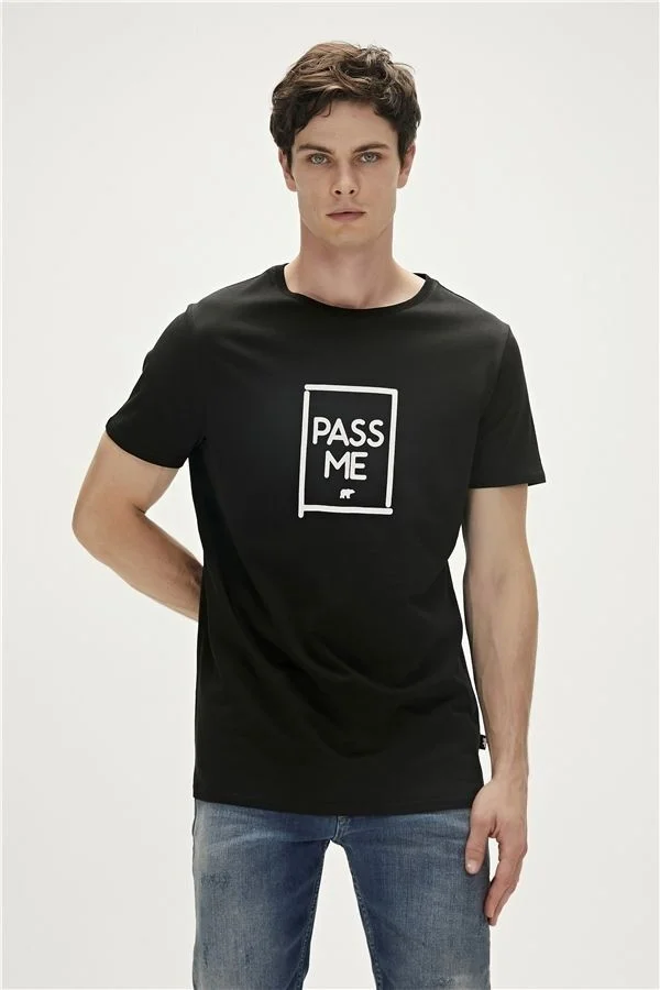 باد بير PASS ME T-SHIRT BLACK Men's T-Shirt 23.01.07.022-C01