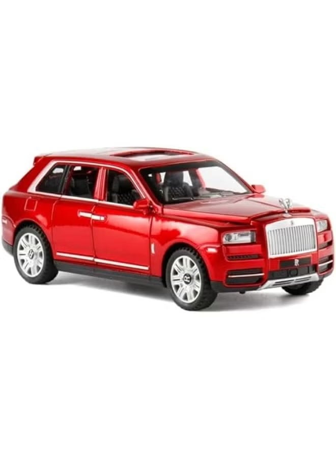 رويس سيارة كولينان 2022 كبيرة الحجم مصنوعة من المعدن المصبوب بمقياس 1:22، مزودة بستة أبواب قابلة للفتح، وآلية سحب للخلف، ومصابيح أمامية وخلفية عاملة. - Image 5