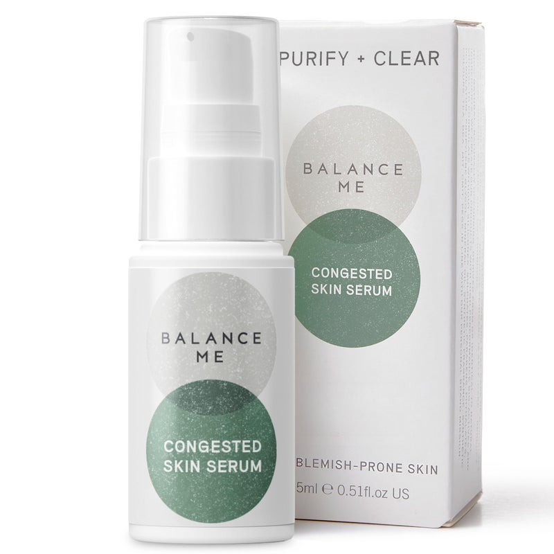 Balance Me Congested Skin Serum, Natural Acne Treatment for Face with Kanuka & Moringa, Non-Drying Spot Serum for Oily, Combination & Sensitive Skin (1 x 0.5 fl oz) - Image 1