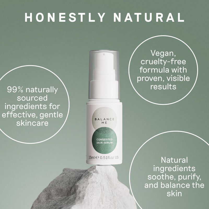 Balance Me Congested Skin Serum, Natural Acne Treatment for Face with Kanuka & Moringa, Non-Drying Spot Serum for Oily, Combination & Sensitive Skin (1 x 0.5 fl oz) - Image 5