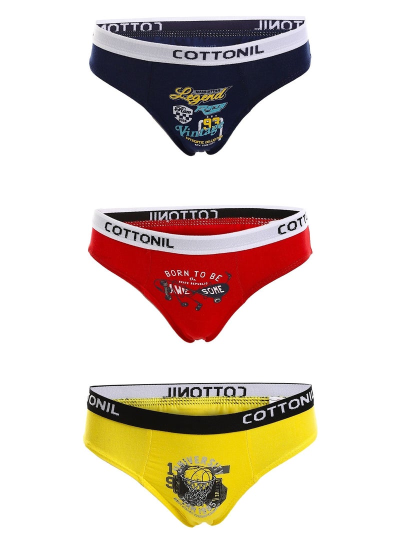 COTTONIL - Bundle Of Three Bikini Printed for Boys - Image 1