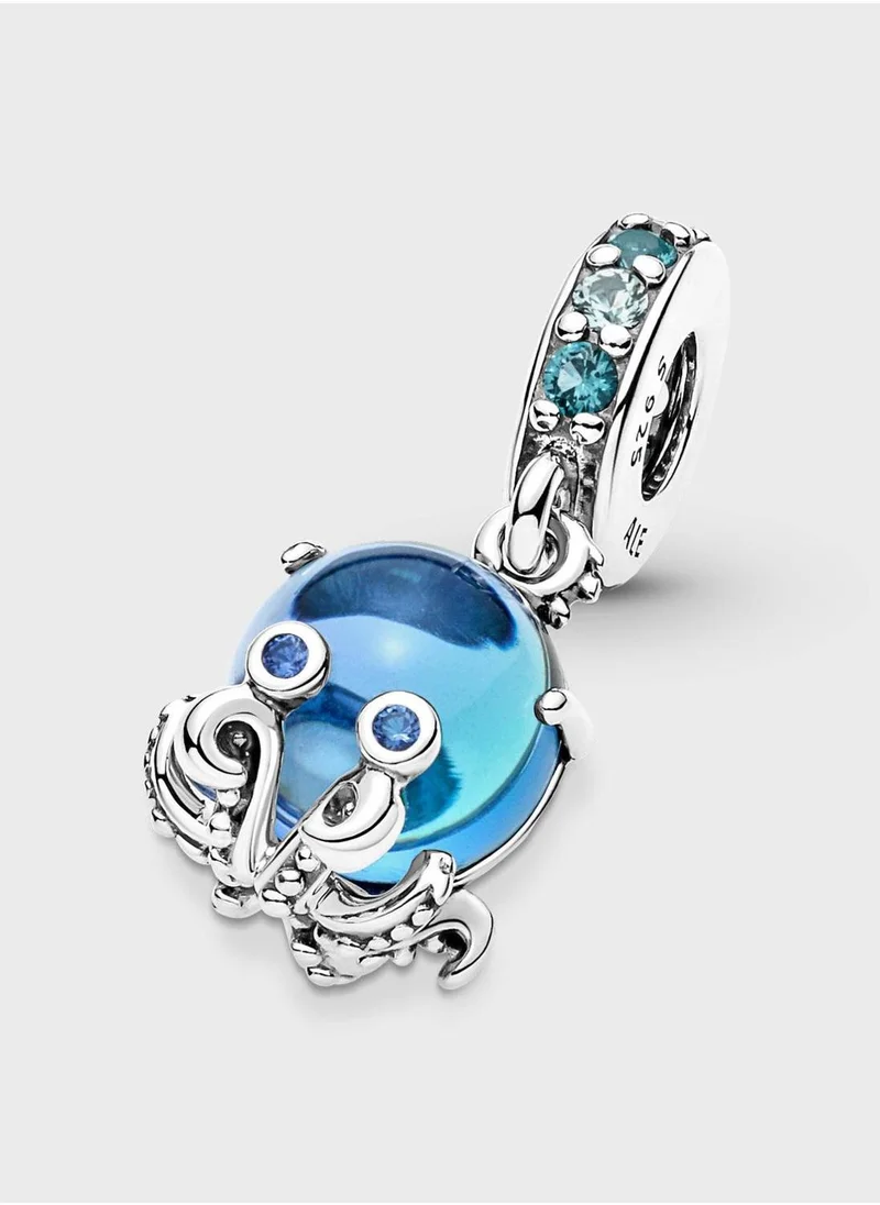 PANDORA Murano Glass Cute Octopus Dangle Charm