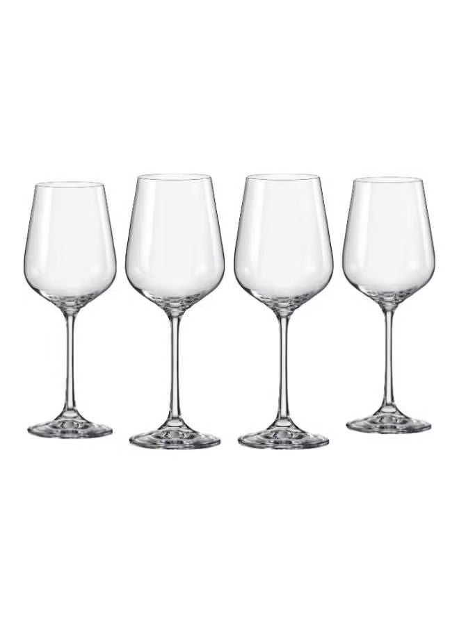 Crystalex كأس نبيذ أبيض كريستاليكس سييستا 200 مل، كريستالي (عبوة من 4) - Image 1