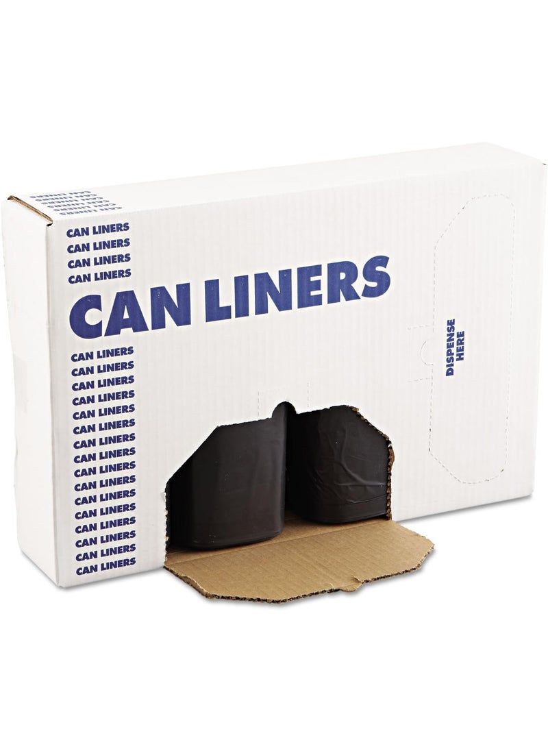 boardwalk Boardwalk 519 SHGrade Repro Can Liners 38x58 60gal 12mil Black 10 BagRoll 10 RollCT  - Image 1