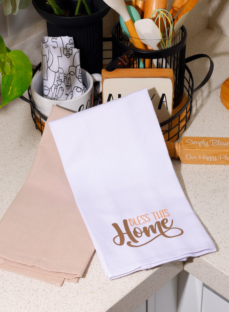 Words Co. Bless this home towel set - Image 1